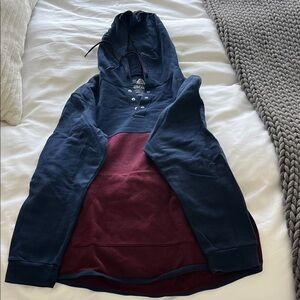 American Rag Navy and Burgundy Hoodie